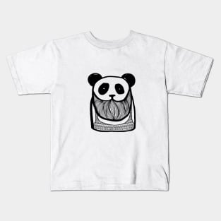 Bearded Panda Kids T-Shirt